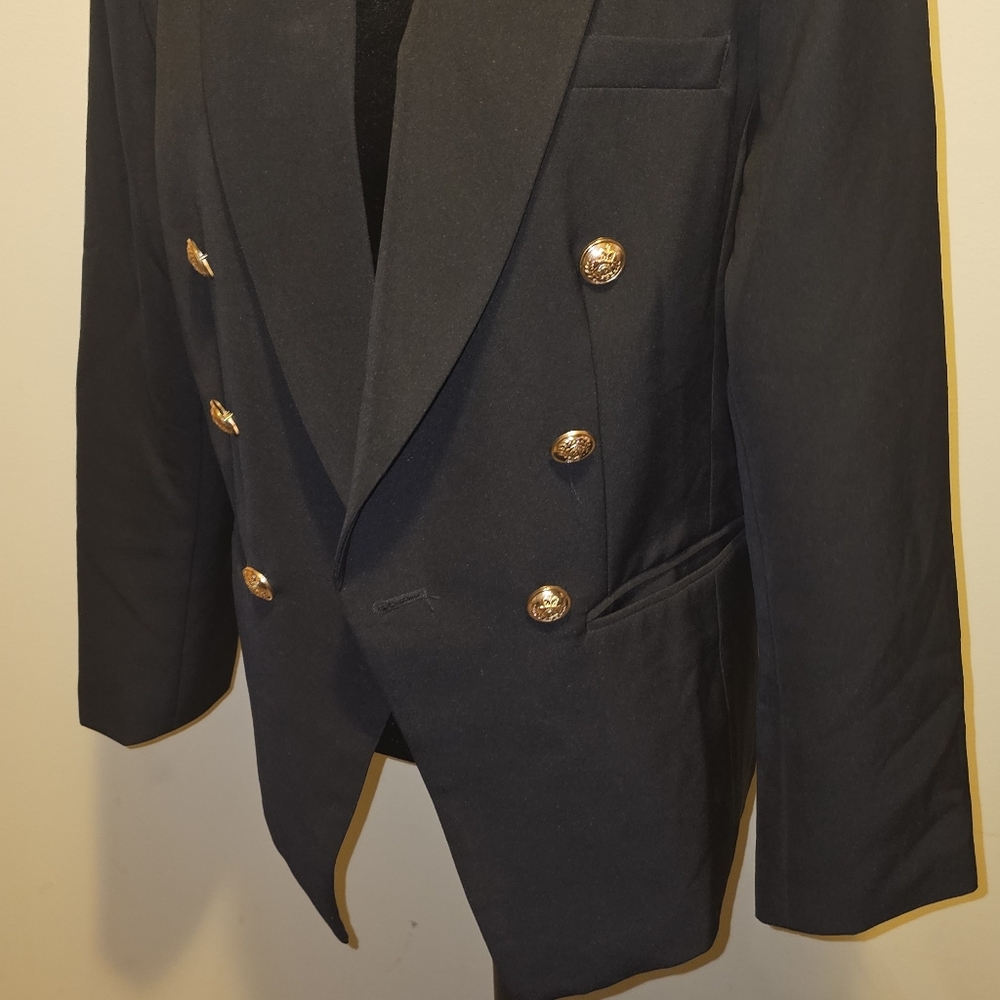 Black blazer with gold button details - Picture 9 of 12